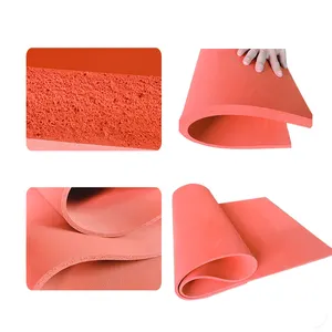 High Temperature Resistant Silicone Rubber Foam Sheet Sponge Mat Pad Cushion 1000*1000*5mm