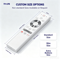 Control Remoto Inteligente KEYUAN TY-17E de Código Fijo, Anti-Golpes, con Control por Voz, Reemplazo para Smart TV, en Plástico ABS