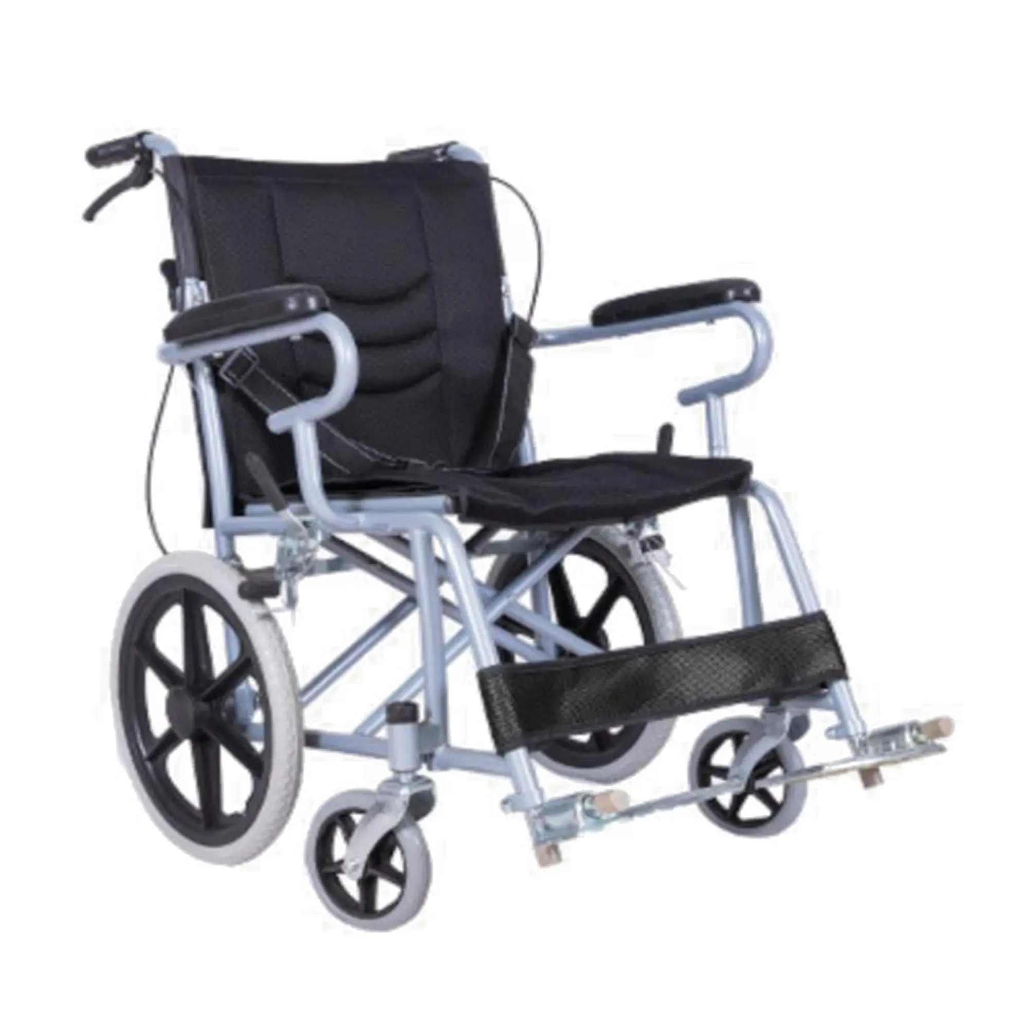 Fabrik verkauf Guter Preis Hochwertiger Stahl Rollstuhl bedruckter Rahmen Homecare Stuhl Rollstuhl Kommode manueller Stahl Rollstuhl
