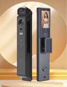 Serrure de <span class=keywords><strong>porte</strong></span> intelligente avec <span class=keywords><strong>interphone</strong></span> robotisé pour <span class=keywords><strong>porte</strong></span> en aluminium, bois, acier, WiFi, application intelligente, reconnaissance faciale, empreinte digitale, mot de passe, données cloud, alliage <span class=keywords><strong>d</strong></span>'aluminium - Product Image 2