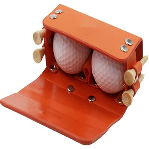 पोर्टेबल पु चमड़े के गोल्फ बैग पाउच आउटडोर खेल छोटे ले गोल्फ बॉल बैग गोल्फ सामान - Product Image 6