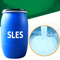 Surfactant nettoyant à haute mousse facile à mélanger pour shampoing, gel douche, savon pour les mains et lessive - SLES 70 - Prix usine
