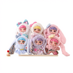 Niedliche Plüschpuppe Trendiger Langohr-Hase Kurzer Plüsch PP-Baumwollfüllung Unisex Jugend Schlüsselanhänger Dekorativer Taschenanhänger 11-30cm - Product Image 1