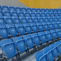 Siège pliable en plastique PP injecté pour stade, monté sur poutre, chaise VIP pour stades de football/soccer ZS-QF01-L