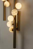 Lampe murale LED en pierre de mica naturelle, style minimaliste, pour la maison, le bureau, la chambre, le salon, l'hôtel