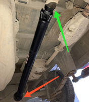 Arbre de transmission avant épaissi pour Mercedes-Benz W166 en alliage d'aluminium noir, antirouille, haute résistance à la torsion, testé 100 % professionnellement
