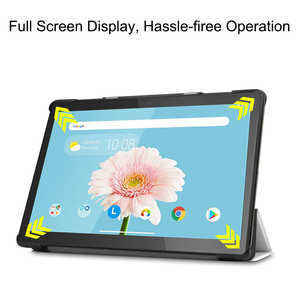 En stock – Étui rigide antichoc multi-angles à trois volets <span class=keywords><strong>pour</strong></span> <span class=keywords><strong>tablette</strong></span> <span class=keywords><strong>Lenovo</strong></span> <span class=keywords><strong>Tab</strong></span> <span class=keywords><strong>M10</strong></span> Series avec fonction de veille automatique - Product Image 4