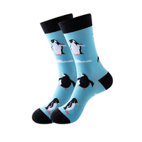 Chaussettes décontractées en coton doux à motifs graphiques amusants et variés (animaux, fruits, océan) pour hommes et femmes, idéales pour le streetwear et comme cadeau – Nouveauté 2026