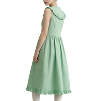 Robe sans manches décontractée de haute qualité, coupe trapèze, col en V, ajustement régulier, collection Printemps-Été