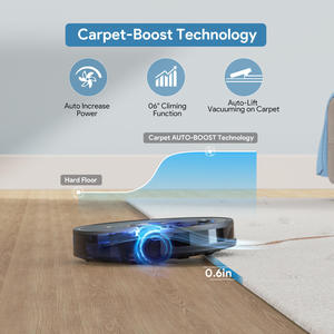 <span class=keywords><strong>Robot</strong></span> <span class=keywords><strong>aspirador</strong></span> Bagotte, fregona inteligente, limpieza automática de suelos para <span class=keywords><strong>pelo</strong></span> de Mascota, batería seca y húmeda, superventas para hogares - Product Image 6