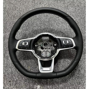Volante de Cuero Negro para CC MAGOTAN VW <span class=keywords><strong>Golf</strong></span> 6 7 R MK6 7 7.5 Polo <span class=keywords><strong>GTI</strong></span> - Product Image 1