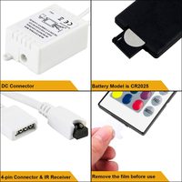 Télécommande IR RGB ESann DC12V 4 broches 24 touches pour bande LED d'escalier, sortie bouton 3x2A pour bande LED RGB SMD 5050 2835