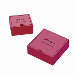 Lujo personalizado Logo libro estilo cartón papel pendiente anillo collar joyero embalaje - Product Image 4