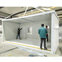 Conteneur Maison Démontable Modulaire Préfabriqué pour Magasin de Vêtements en Zones Commerciales 20/40 Pieds Structure en Acier