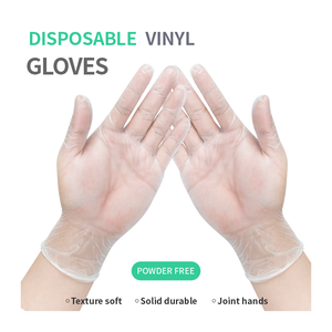 Anboson rõ ràng Vinyl kiểm tra y tế Găng tay dùng một lần cho chăm sóc sức khỏe thực phẩm nấu ăn làm sạch đa năng - Product Image 1