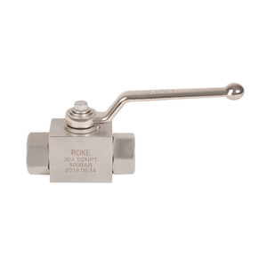 Robinet à poignée manuelle 1/2 NPT 500 bars, fileté, haute pression, usage industriel - Product Image 5