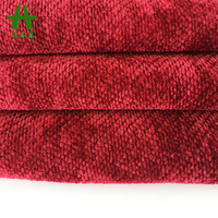Tissu en velours Aoli, chenille jacquard, 100% polyester, teinture unie, Mulinsen Textile