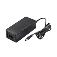 Adaptateur secteur AC/DC promotionnel certifié CE GS PSE KC SAA 65W 24V 2.5A 12V 5A pour éclairage LED, en matériau PC, pour utilisation sur ordinateur de bureau, garantie 2 ans