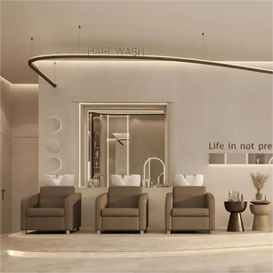 Unidad de Lavacabezas de Lujo Marrón Cama Silla para Lavar Cabello Tazón de Champú Silla de Champú Profesional para Salón - Product Image 4