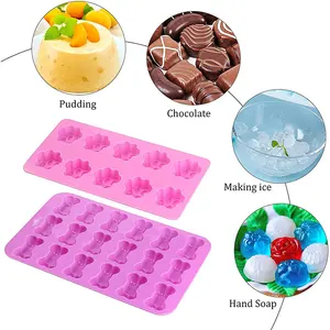 Wholesale Bone And Paws Silicone Mold Diy Baking Nonstick Candy Gummy Mould Chocolate Mold Cake Baking Tool