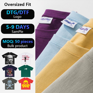 Fabricants de vêtements, vente en gros de t-shirts hip-hop pour hommes de haute qualité, 280 g, 100 % coton, t-shirts essentiels, t-shirts personnalisés avec motifs graphiques. - Product Image 1