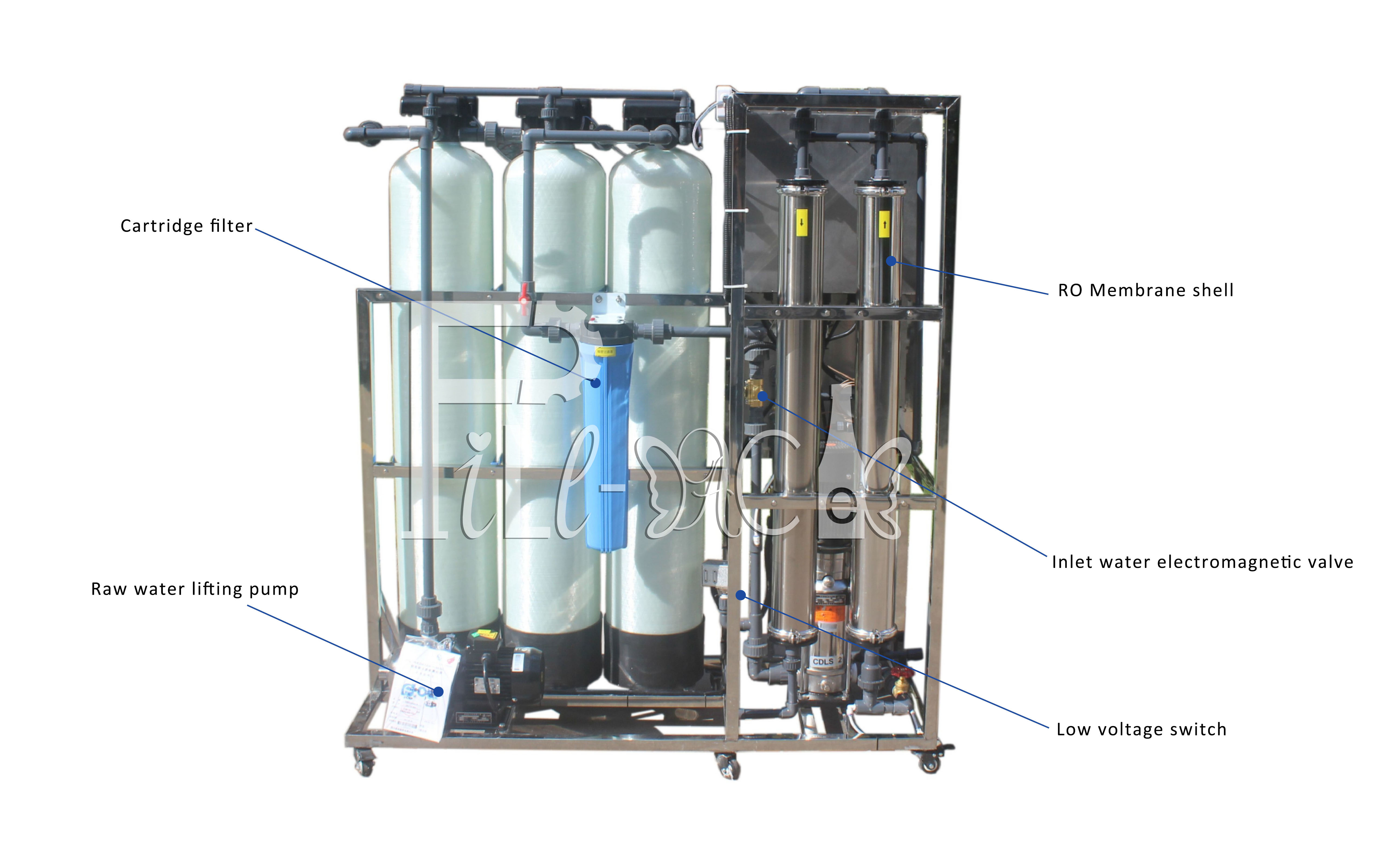 500LPH Drinking Water RO Water Treatment Machine With 4040 Membrane