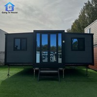 Maison conteneur extensible sur mesure OEM 20 pieds 40 pieds pour hôtel, camping, maisonnette modulaire, petite cabane