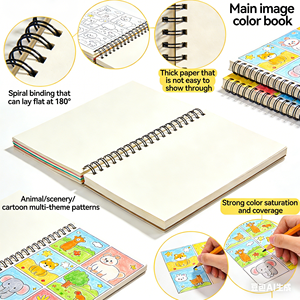 Quaderno <span class=keywords><strong>da</strong></span> <span class=keywords><strong>colorare</strong></span> con mucche delle Highland per adulti e bambini, disegni carini, antistress, regalo perfetto per gli amanti degli animali <span class=keywords><strong>da</strong></span> fattoria - Product Image 4