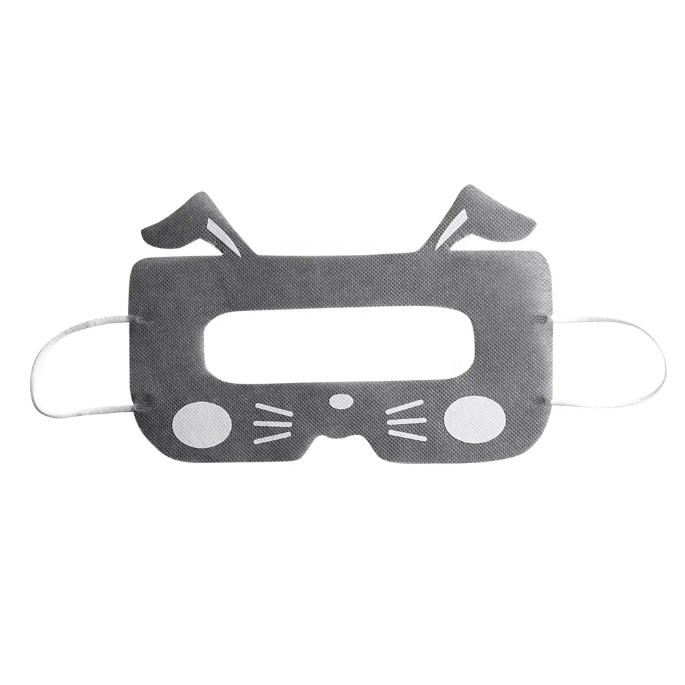 407 50 or 100 Pack Sanitary VR Eye Mask Disposable Single Piece Black VR Face Cover