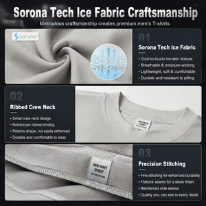 เสื้อยืดโอเวอร์ไซส์ผู้ชาย ผ้าโซโรนา เทค ทีเชิ้ต สไตล์สตรีทแวร์ คอเล็ก แห้งเร็ว ระบายความร้อน UPF50 แอนตี้แบคทีเรีย - Product Image 3