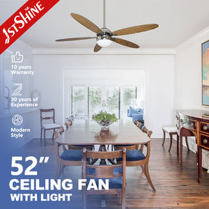 Ventilador <span class=keywords><strong>de</strong></span> techo decorativo con luz y <span class=keywords><strong>cadena</strong></span> <span class=keywords><strong>de</strong></span> tracción, alta velocidad, bajo rendimiento, 1 unidad - Product Image 1