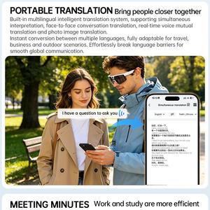 Q02ultra Sport Cycling Smart Video Anti Shake Camera Glasses Audio <strong>Call</strong> Function 1080P Video Recording Outdoor - Product Image 4