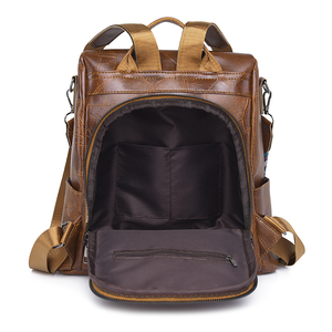 2025 nuovo arrivo borsa da scuola universitaria di lusso impermeabile da <span class=keywords><strong>donna</strong></span> ragazze zaino <span class=keywords><strong>in</strong></span> <span class=keywords><strong>pelle</strong></span> per <span class=keywords><strong>donna</strong></span> zaini da viaggio all'aperto - Product Image 6