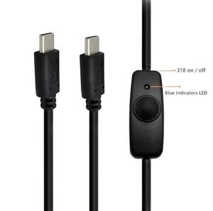 1.2m USB 2.0 <span class=keywords><strong>C</strong></span> mâle vers USB <span class=keywords><strong>C</strong></span> mâle charge d'alimentation interrupteur marche/arrêt <span class=keywords><strong>c</strong></span>âble de charge d'alimentation - Product Image 4