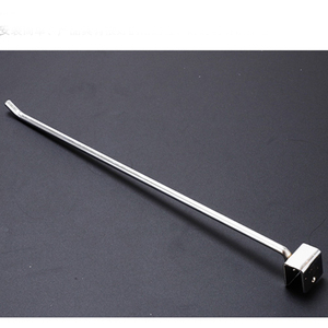 Cửa hàng lịch thi đấu 150,200,300mm đơn <span class=keywords><strong>prong</strong></span> thanh hiển thị Chrome kim loại ống móc - Product Image 4