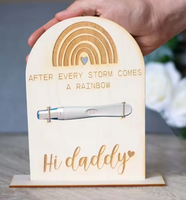 Cartes de souvenir de test de grossesse cadeau surprise pour la naissance d'un nouveau-né à vie cartes d'annonce de grossesse Hi Daddy