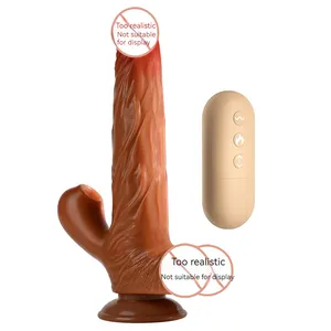 Adult Female Real Flesh Vagina Sensual Toy with Warm Thrust Mode Vibrator Made of Silicon and TPE for Female Masturbation