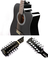 Right Handed Dreadnought Guitar Spruce Top Sapele Body Cutaway,12 String Guitar Acoustic-electric