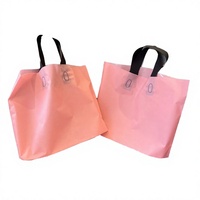 Sacs de sécurité personnalisés en LDPE pour emballage de légumes et fruits, avec logo sérigraphié et poignée longue pour le shopping
