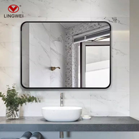 Miroir de salle de bain moderne HD de haute qualité avec caméra espionne invisible intégrée sous l'évier