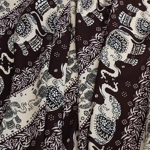 Tela de Rayón Viscosa Suave <span class=keywords><strong>Popin</strong></span> Digital, Estampada con Diseño de Elefantes para Camisas y Vestidos de Verano - Product Image 5