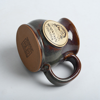 Tasse à café en céramique personnalisée créative avec logo en relief, tasse à lait, tasse à thé en grès, cadeau promotionnel