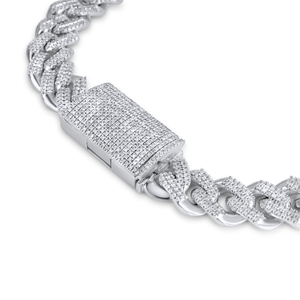 Bracelet gourmette en diamant de laboratoire de qualité supérieure, taille brillant ronde VVS, bijoux de luxe de créateur - Product Image 3