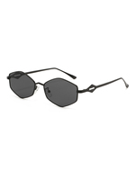 Twooo T1596 Rhombus Polygon Petit Cadre Rétro À La Mode Street Style Polyvalent Lunettes De Soleil