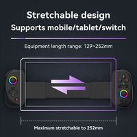 Manette de Jeu Sans Fil D8 Nouveau Design 2024, Joystick Bluetooth pour Console PS4 PS3 iPhone Android