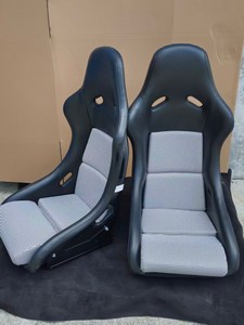 Asientos Deportivos para Automóviles Hatchback, Estilo Recaro Pole Craft, Respaldo de Fibra de Vidrio, Tapizado en Terciopelo - Product Image 6