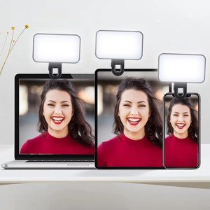 Led Lumineux Haute Puissance <span class=keywords><strong>Live</strong></span> Selfie Portable Prendre <span class=keywords><strong>Photo</strong></span> Jouer Vidéo Mini Fill Lampe Clip Extérieur 3 Couleurs Usb Rechargeable Lumière - Product Image 4