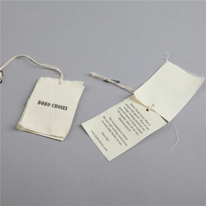 Hình Dạng Tùy Chỉnh Vải In Logo Hangtag In Ấn May Mặc Treo <span class=keywords><strong>Tag</strong></span> Thẻ Bông Hangtag Cho Hàng May Mặc - Product Image 5