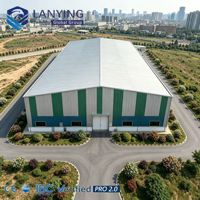 Edificios Metálicos Prefabricados Industriales, Almacenes de Acero Galvanizado de Gran Envergadura con Paneles Sándwich de Lana de Roca, Resistentes y de Rápida Construcción