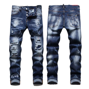 <span class=keywords><strong>Jeans</strong></span> da <span class=keywords><strong>Uomo</strong></span> <span class=keywords><strong>Elasticizzati</strong></span> alla Moda Pantaloni in Denim Lavato <span class=keywords><strong>Slim</strong></span> Fit Stile Hip Hop Streetwear Morbidi e Strappati Casual ed Eleganti - Product Image 1